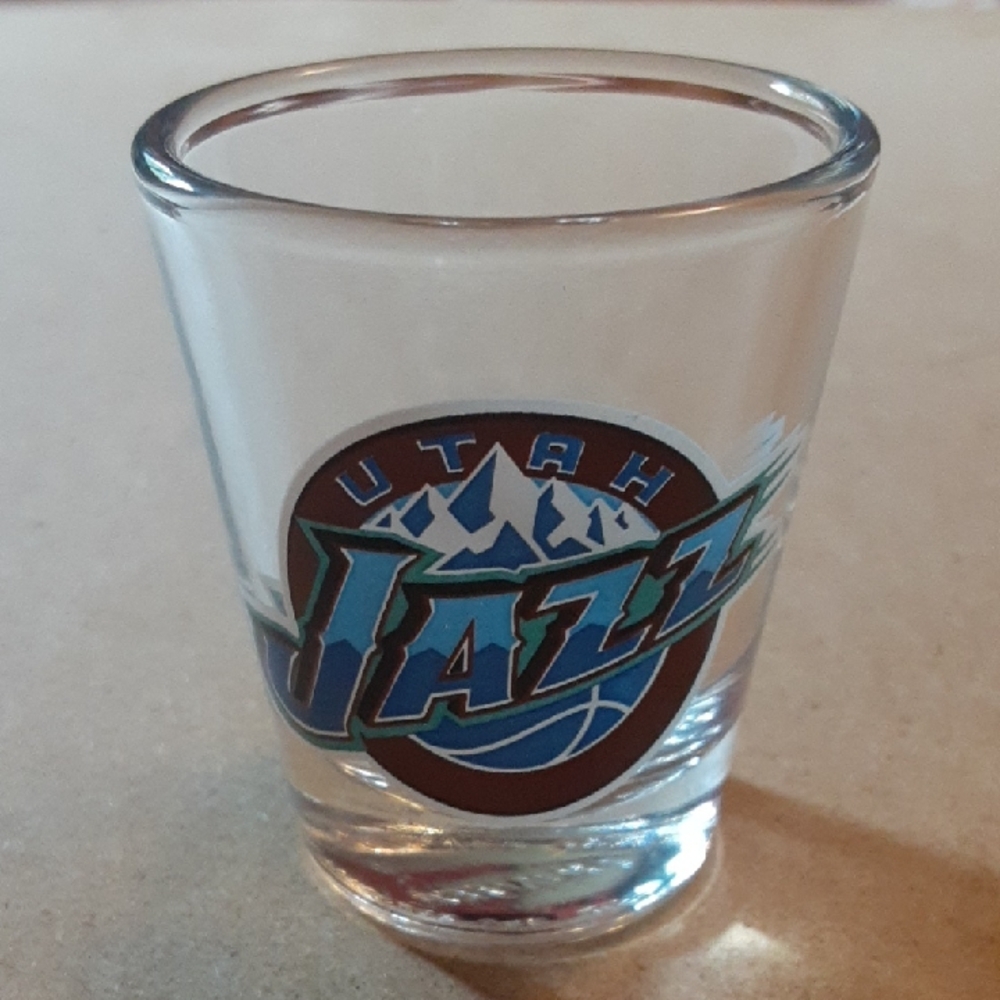 Utah Jazz Logo NBA Hunter Shot Glass